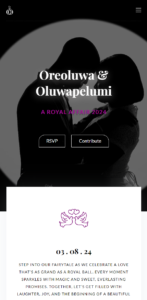 Elegant Wedding Website Themes