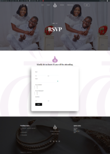 Custom Wedding Website Development